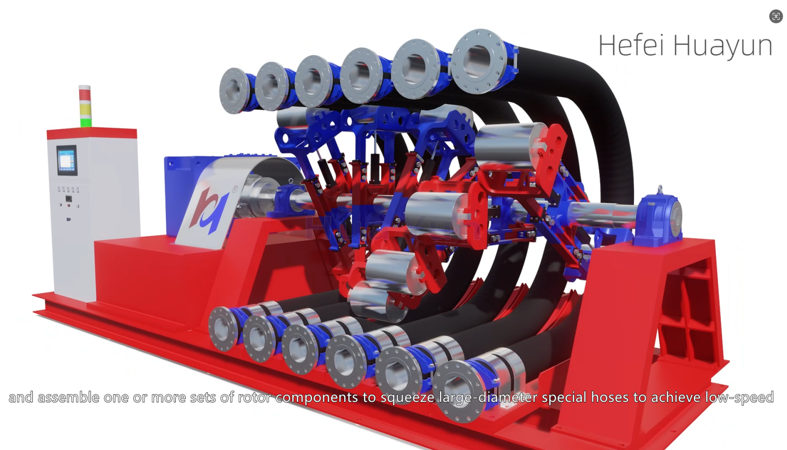 Ultra large flow peristaltic hose pump, efficient fluid delivery solution