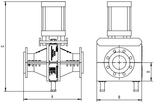 Q style pinch valve Pneumatic type